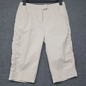 Tehama Women's Beige Capri Pants, Size 8 (36" x 17")